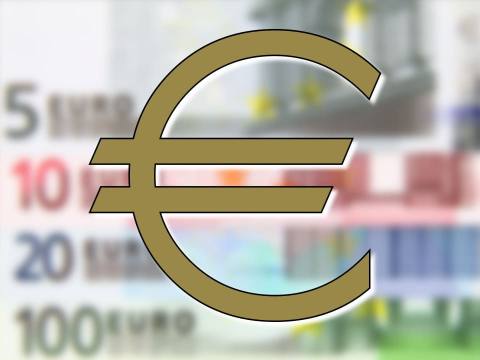 The euro symbol €, the single European currency in Germany